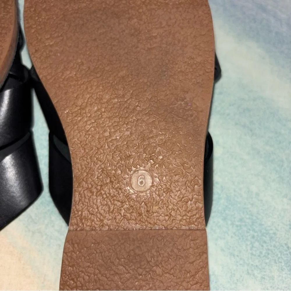 Madewell the Broadwalk Woven Slide black size 6